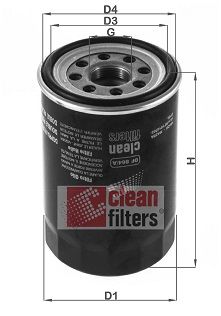 CLEAN FILTERS Eļļas filtrs DF 864/A